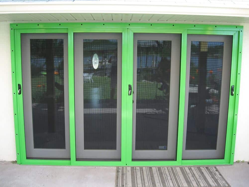 Green Crimsafe Screen & Shutters 001